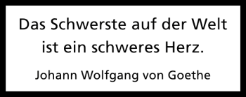 Traueranzeige von Das Schwerste auf der Welt von Hildesheimer Allgemeine Zeitung