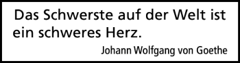 Traueranzeige von Schwerste der ist schweres Herz von Hildesheimer Allgemeine Zeitung