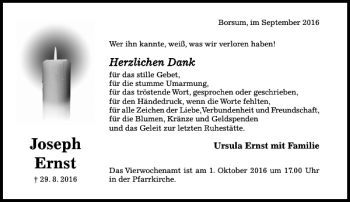 Traueranzeige von Joseph Ernst von Hildesheimer Allgemeine Zeitung
