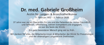 Traueranzeige von Gabriele Großheim von Hildesheimer Allgemeine Zeitung