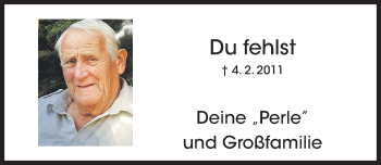 Traueranzeige von Du fehlst  von Hildesheimer Allgemeine Zeitung