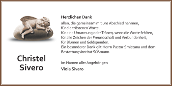 Traueranzeige von Christel Sivero von Hildesheimer Allgemeine Zeitung
