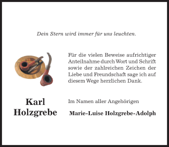 Traueranzeige von Karl Holzgrebe von Hildesheimer Allgemeine Zeitung