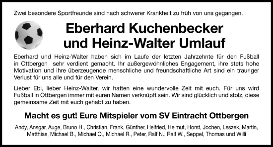 Traueranzeige von Eberhard Kuchenbecker von Hildesheimer Allgemeine Zeitung