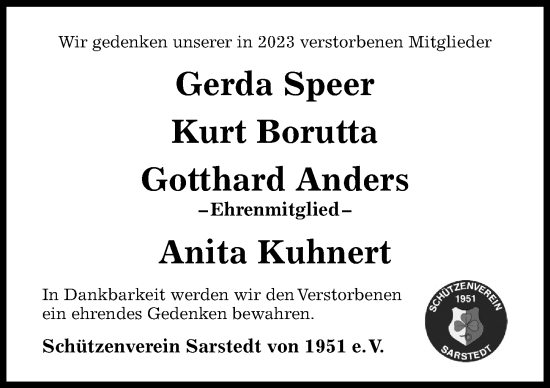 Traueranzeige von Kurt Borutta von Hildesheimer Allgemeine Zeitung