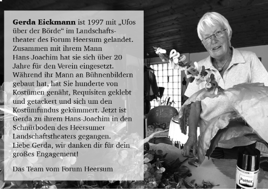 Traueranzeige von Gerda Eickmann von Hildesheimer Allgemeine Zeitung