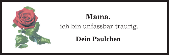 Traueranzeige von In Gedenken  von Hildesheimer Allgemeine Zeitung