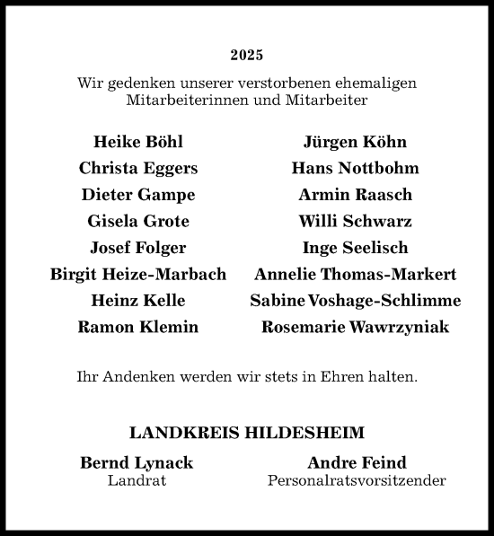 Traueranzeige von Dieter Gampe von Hildesheimer Allgemeine Zeitung