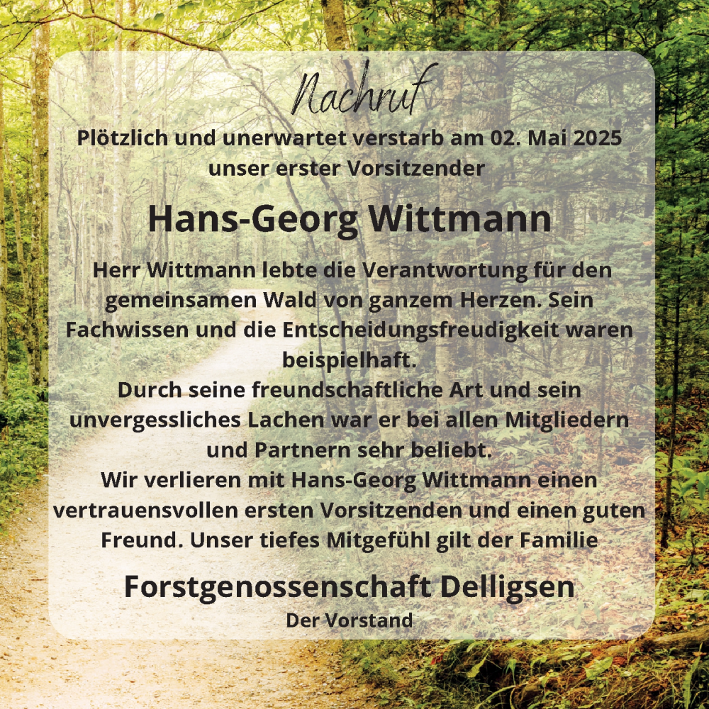  Traueranzeige für Hans-Georg Wittmann vom 10.05.2025 aus Hildesheimer Allgemeine Zeitung