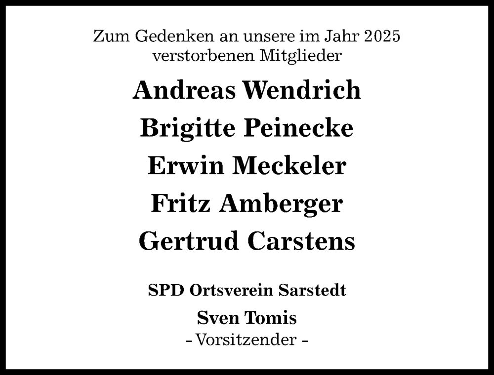  Traueranzeige für Brigitte Peinecke vom 10.01.2026 aus Hildesheimer Allgemeine Zeitung